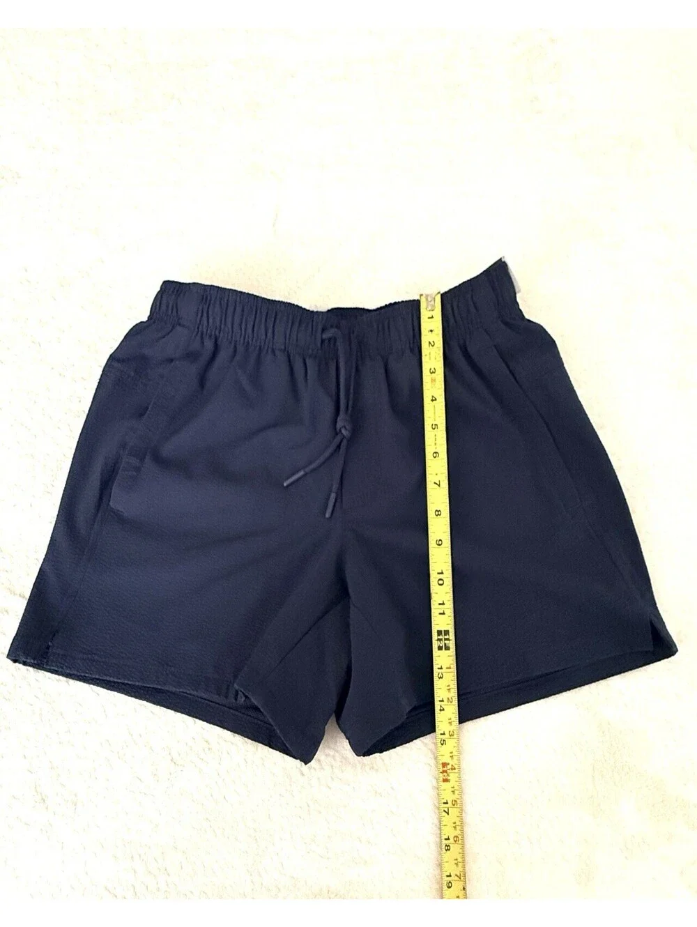 VRST Men’s Small 5” Everyday Shorts Darker Ardosia Seersucker UV 50+ NWT